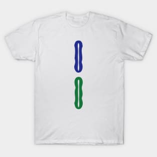 Two Bamboo Stick String Er Tiao 索 Tile. It's Mahjong Time! T-Shirt